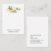 Aquarellfarben Boutique Schmuck Ohrring Display Visitenkarte (Vorne/Hinten)