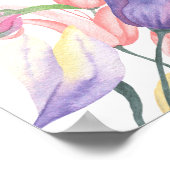 Aquarellfarben - Brautparty-Begrüßungszeichen Poster (Ecke)