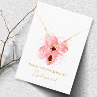 Aquarellfarben-Bridesmaid-Netzwerkkarte