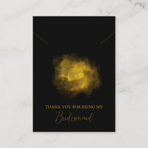 Aquarellfarben-Bridesmaid-Netzwerkkarte Platzkarte