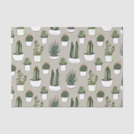 Aquarellfarben Cacti & Succulent - Beige Seidenpapier