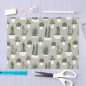 Aquarellfarben Cacti & Succulent - Beige Seidenpapier (Handwerk)