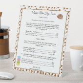 Aquarellfarben Chocolate Chips Cookies Bäckerei Sockelschild (In Situ)