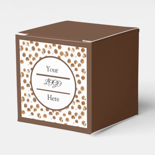 Aquarellfarben Chocolate Chips Kekse Bäckerei LOGO Geschenkschachtel (Vorderseite)
