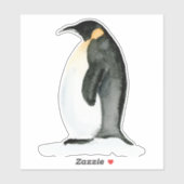 Aquarellfarben-Chubby-Pinguin-Aufkleber für Vinyl- Aufkleber (Blatt)