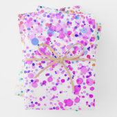 Aquarellfarben Confetti Multicfarbig Abstrakt Geschenkpapier Set (Beispiel)