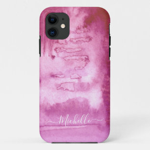 Aquarellfarben Cool Abstrakt Rosa Tinte Case-Mate  Case-Mate iPhone Hülle