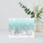 Aquarellfarben - Dankeschön an YouTeal ID774 Postkarte (Stehend Vorderseite)