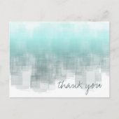 Aquarellfarben - Dankeschön an YouTeal ID774 Postkarte (Vorderseite)