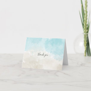 Aquarellfarben Dankeschön Einladung