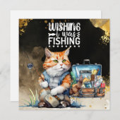 Aquarellfarben der Angelkarte (Vorne/Hinten)