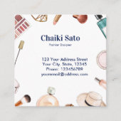 Aquarellfarben-Designer Quadratische Visitenkarte (Vorderseite)