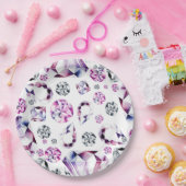 Aquarellfarben Diamant Edelsteine Party Papier Tel Pappteller (Party)