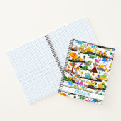 Aquarellfarben Dinosaurier Bau Kinder Niedlich Notizblock (Innenseite)