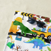 Aquarellfarben Dinosaurier Bau Kinder Niedlich Strandtuch (Beispiel)