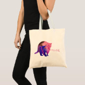 Aquarellfarben-Doppelbelichtungspolicen Tragetasche (Vorderseite (Produkt))