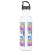 Aquarellfarben Edelstahlflasche (Rückseite)