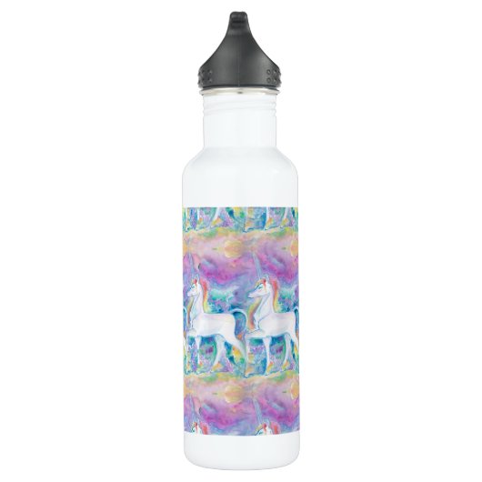 Aquarellfarben Edelstahlflasche (Rechts)