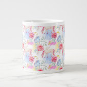 Aquarellfarben, Einhorn- und Pegasus-Muster Jumbo-Tasse (Vorderseite)
