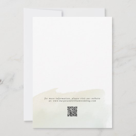 Aquarellfarben Einladung (Rückseite)