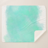 Aquarellfarben elegant sherpadecke (Vorderseite (Horizontal))