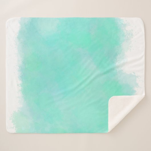 Aquarellfarben elegant sherpadecke (Vorderseite (Horizontal))