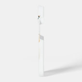 Aquarellfarben Elegantes Hummingbird Monogramm mit iPhone Hülle (Linke Seite)