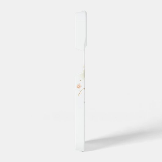 Aquarellfarben Elegantes Hummingbird Monogramm mit iPhone Hülle (Rechte Seite)