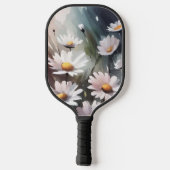 Aquarellfarben erleichtern Niedliches Blumenmuster Pickleball Schläger (Rückseite)