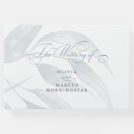 Aquarellfarben Eukalyptus-blaue Blätter Gästebuch