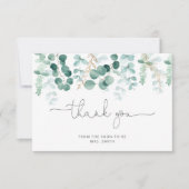 Aquarellfarben Eukalyptus Brautparty Dankeschön Ka Karte (Vorderseite)