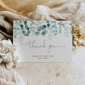 Aquarellfarben Eukalyptus Brautparty Dankeschön Ka Karte