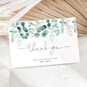 Aquarellfarben Eukalyptus Brautparty Dankeschön Ka Karte