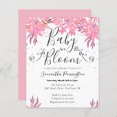 Aquarellfarben Extravagantes Script Baby in Bloom (Vorne/Hinten)