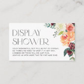 Aquarellfarben Fall Blumenbeet Schaufensterdusche Begleitkarte (Vorderseite)