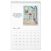 Aquarellfarben Fantasien von MHHR 2025 Kalender (Mär 2026)