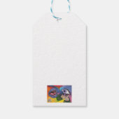 Aquarellfarben Fantasy Dimensions Woman Opal Surre Geschenkanhänger (Rückseite)