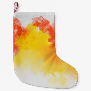 Aquarellfarben - Farben zusammenfassend Kleiner Weihnachtsstrumpf