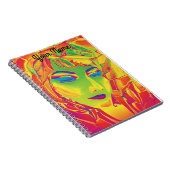 Aquarellfarben Feminine Vibes in elektrischen Farb Notizblock (Rechte Seite)