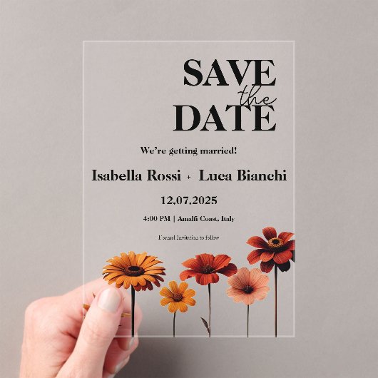 Aquarellfarben Fett Rot und orange Sunset Farben Acryleinladungen (Insitu (Handheld))