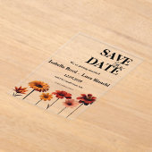 Aquarellfarben Fett Rot und orange Sunset Farben Acryleinladungen (Ablage )