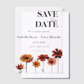 Aquarellfarben Fett Rot und orange Sunset Farben Pergament Einladungen (Versetzt)