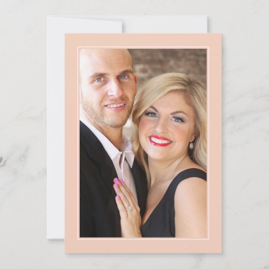 Aquarellfarben-Fiesta-Hochzeitsfotovorlage Einladung (Rückseite)