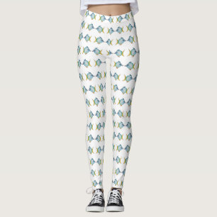 Aquarellfarben Fische Niedlich Zeichnend benutzerd Leggings