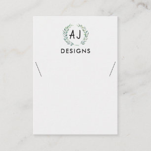 Aquarellfarben-Flachbild-Netzkettenanzeigekarte Visitenkarte