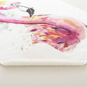 Aquarellfarben Flamingo | Funny Flaming Sherpadecke (3/4)