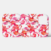 Aquarellfarben Flamingos in Wasserfarben Case-Mate iPhone Hülle (Rückseite (Horizontal))