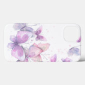 Aquarellfarben Fliegende Pastellschmetterlinge Case-Mate iPhone Hülle (Rückseite (Horizontal))