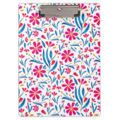 Aquarellfarben Flora-Muster Klemmbrett (Vorderseite)