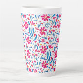 Aquarellfarben Flora-Muster Milchtasse (Vorderseite)